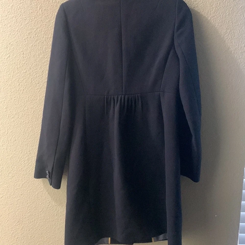 J crew black will blend coat size Small outerwear, career, classic